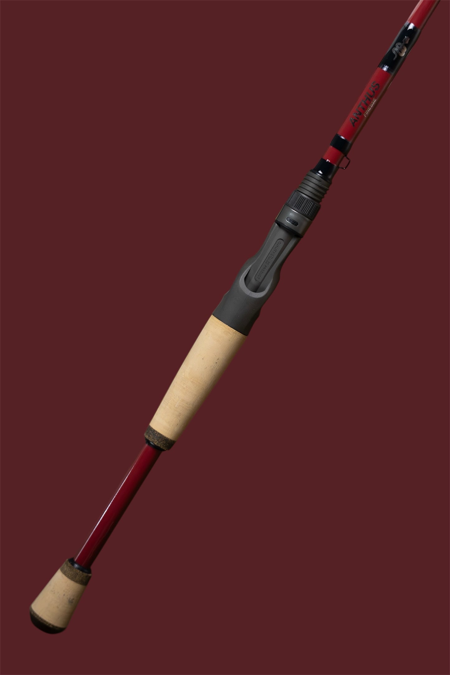 Anthus Finesse 7'1” Fast Action Fishing Rod, Red