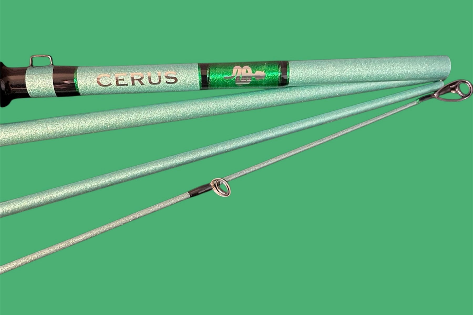 cirrus green fishing pole Cerus Travel Spinning Rod: 6'6” Medium, Fast Action – Sonoran Rod Company